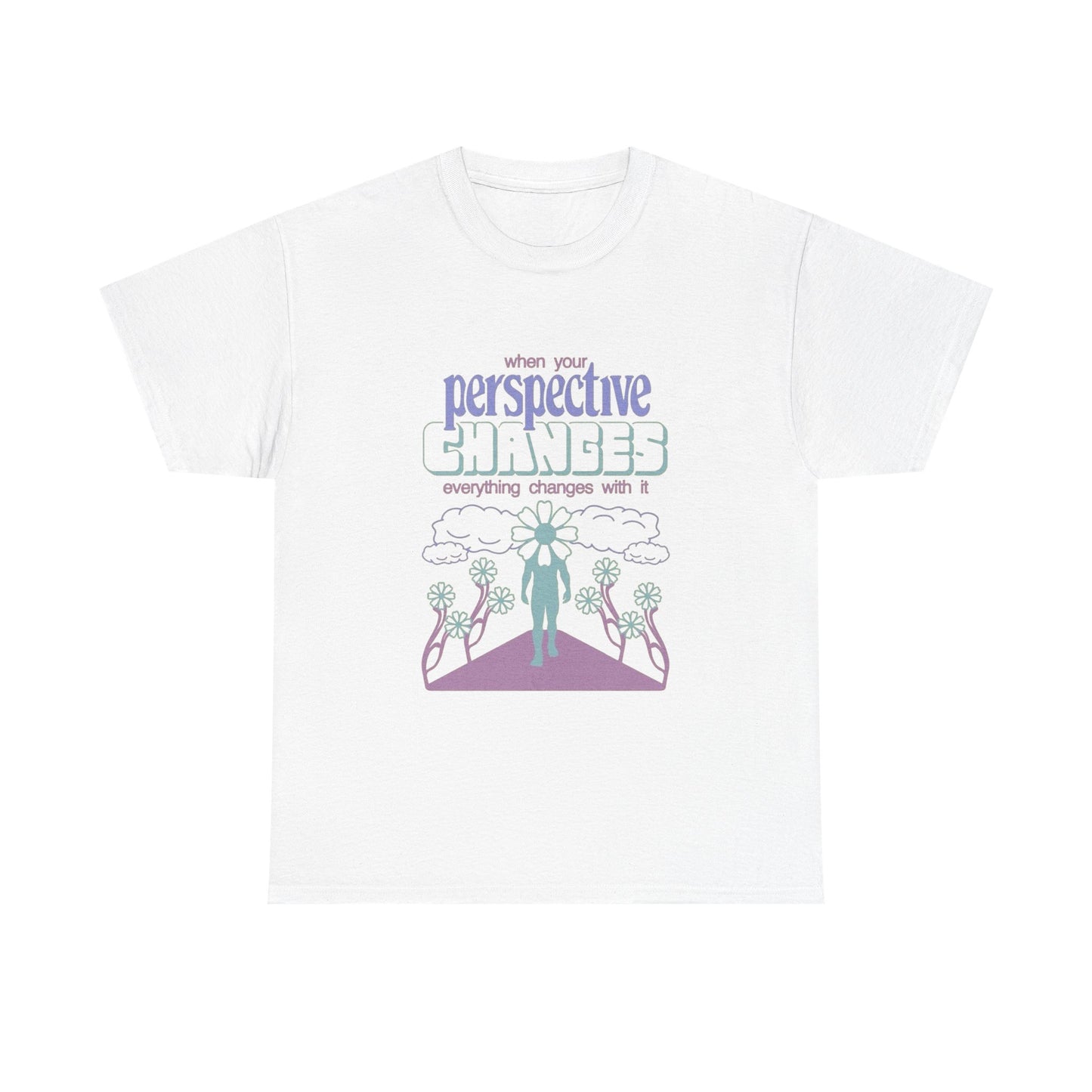 Change Your Perspective Graphic T Shirt Unisex Heavy Cotton Tee Gift Vintage