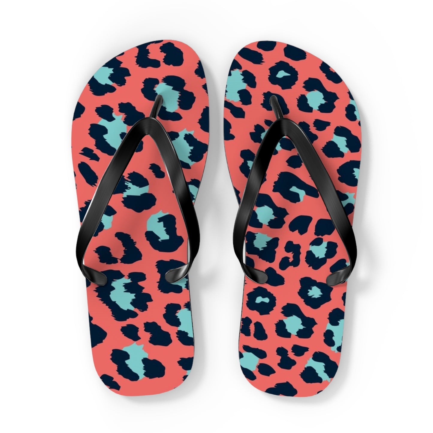 Cheetah Multi Color Beach Sandals, Slides for Summer, Flip Flops