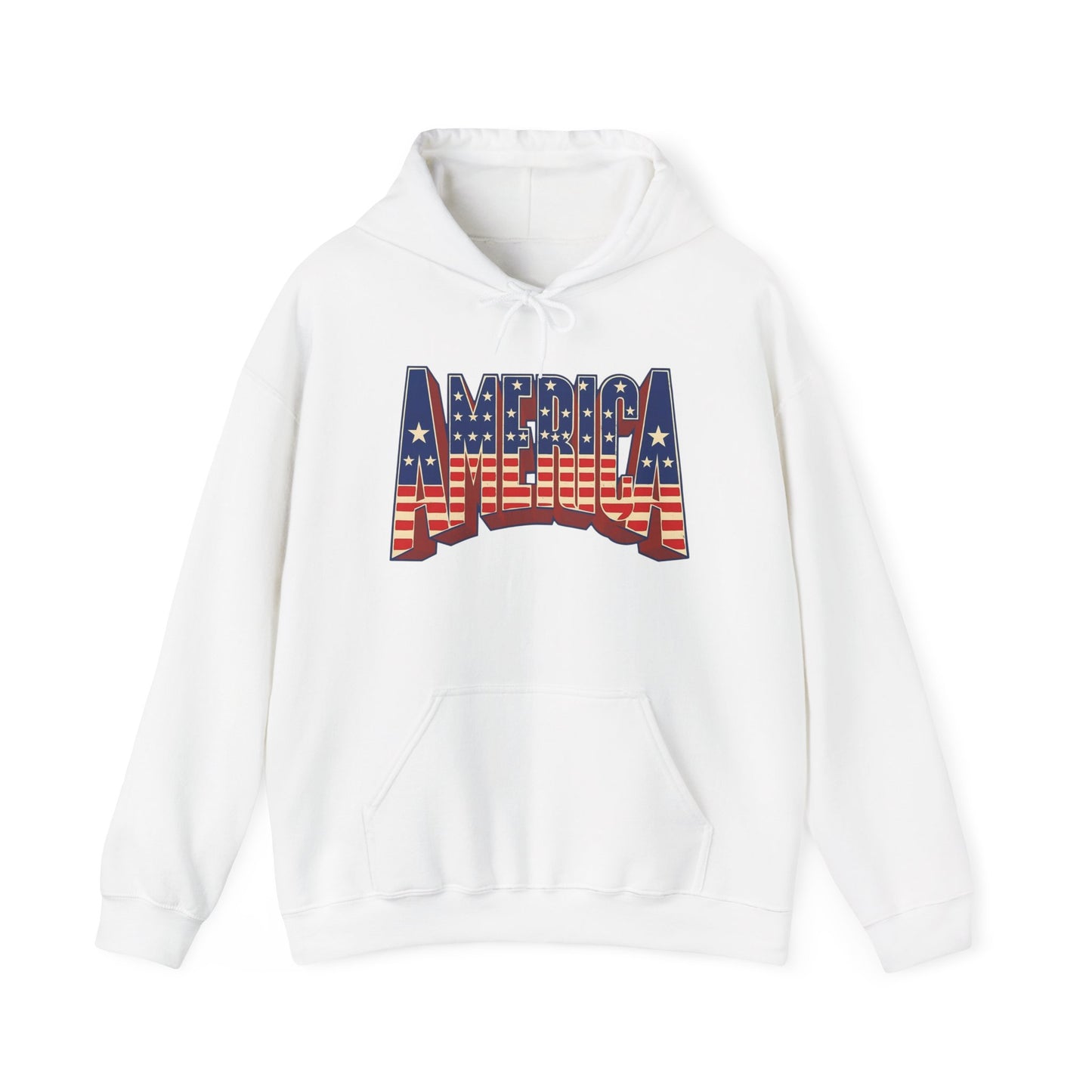 America Graphic Hoodie Unisex Heavy Blend™ Hooded Sweatshirt