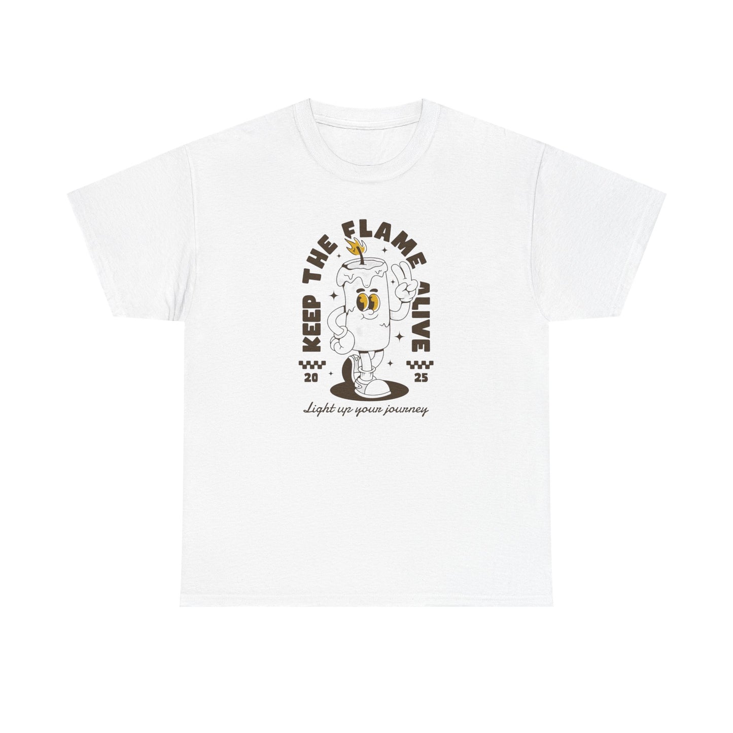 Keep The Flame Alive Graphic T-Shirt Comfy Cotton Tee Brand NEW