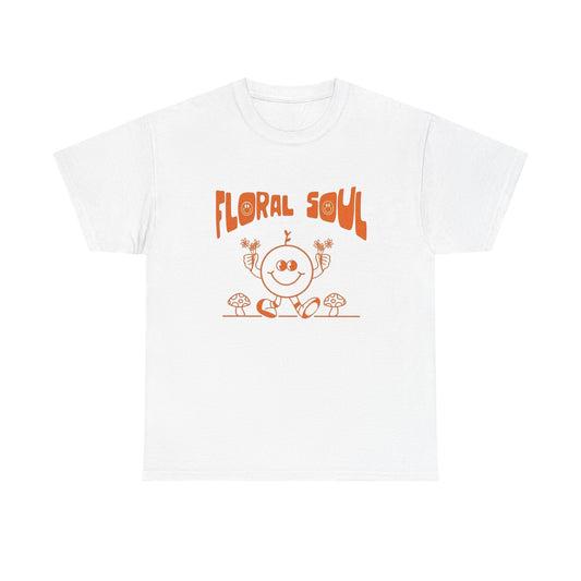 Floral Soul Retro Graphic T Shirt Unisex Heavy Cotton Tee