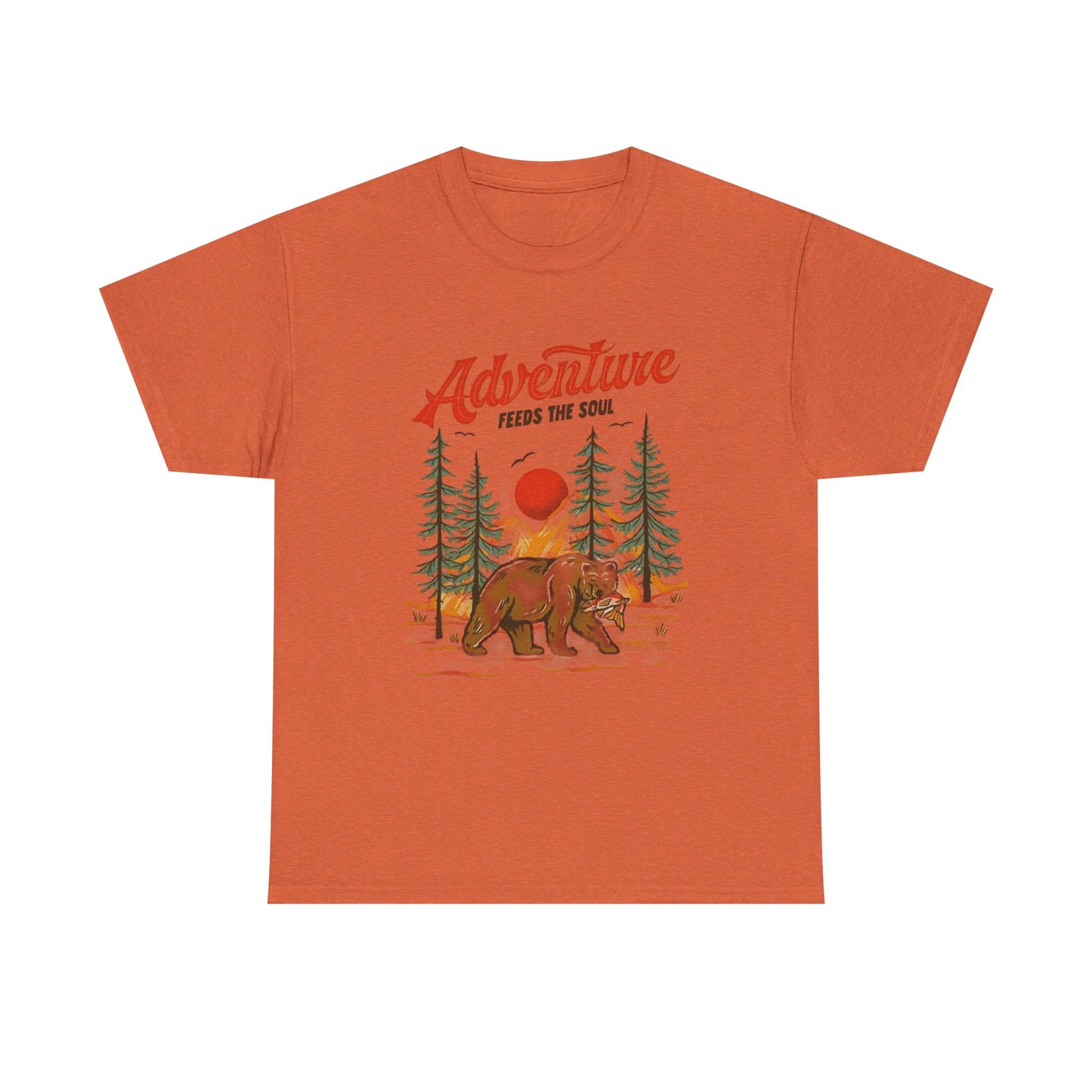 Adventure Feeds The Soul Graphic T Shirt Unisex Heavy Cotton Tee