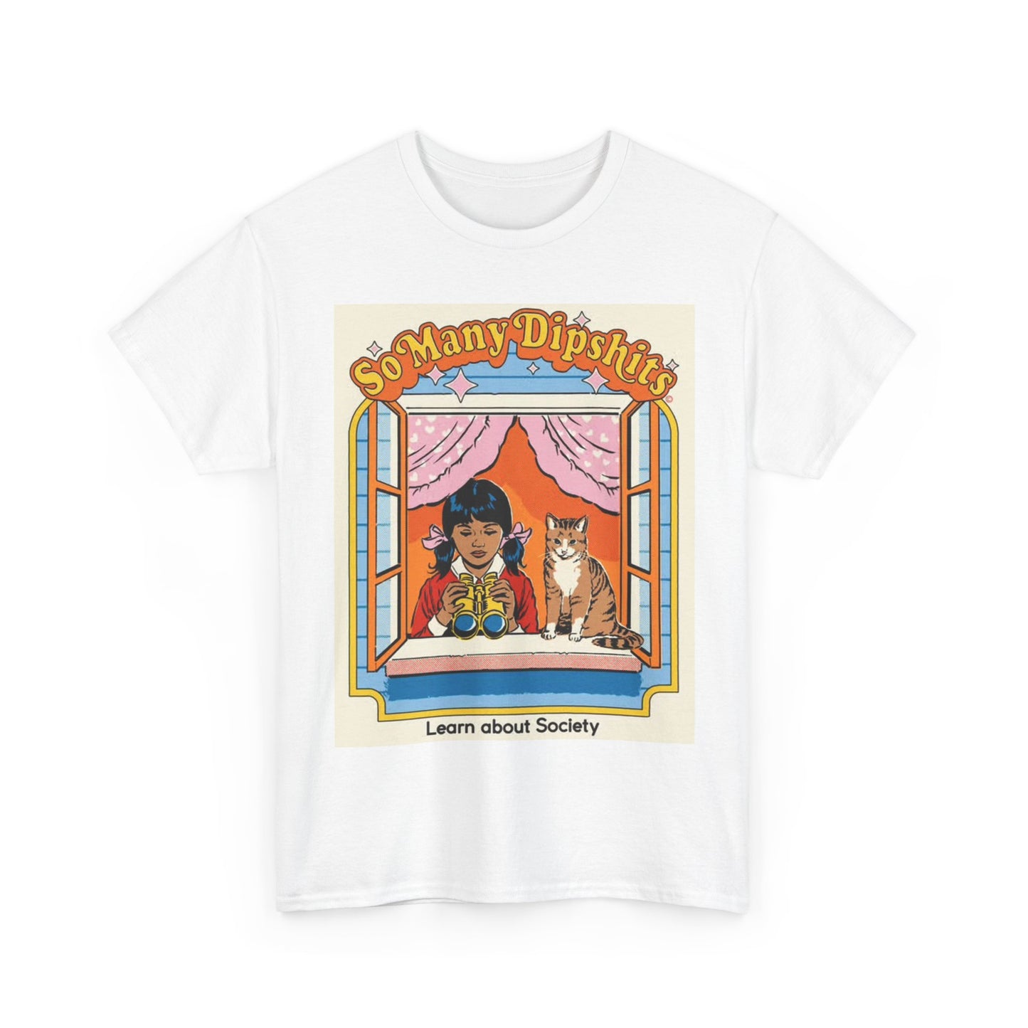 Cant Fix Stupid Tshirt Funny 80s Graphic So many Dips graphic Heavy Cotton Tee