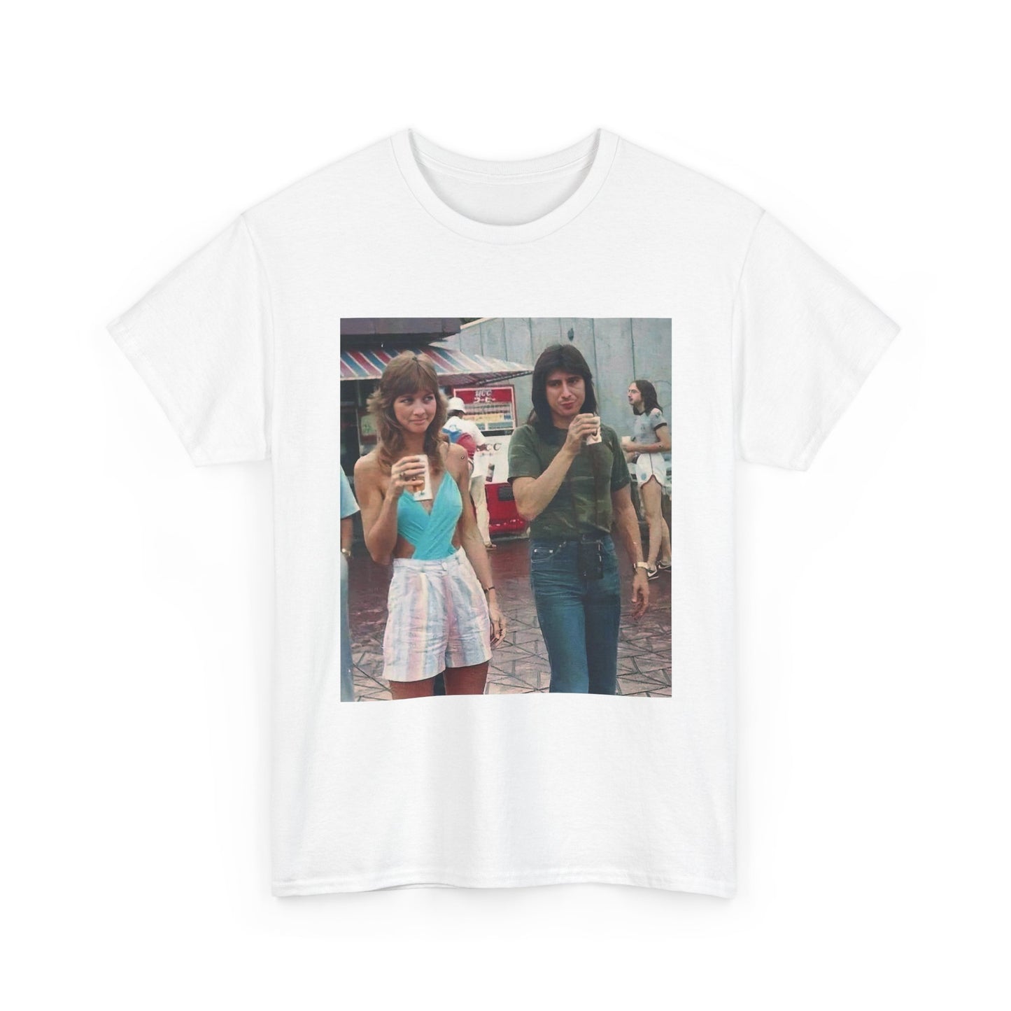 Journey Shirt 70s Steve Perry Band Rock Retro Unisex Heavy Cotton Tee