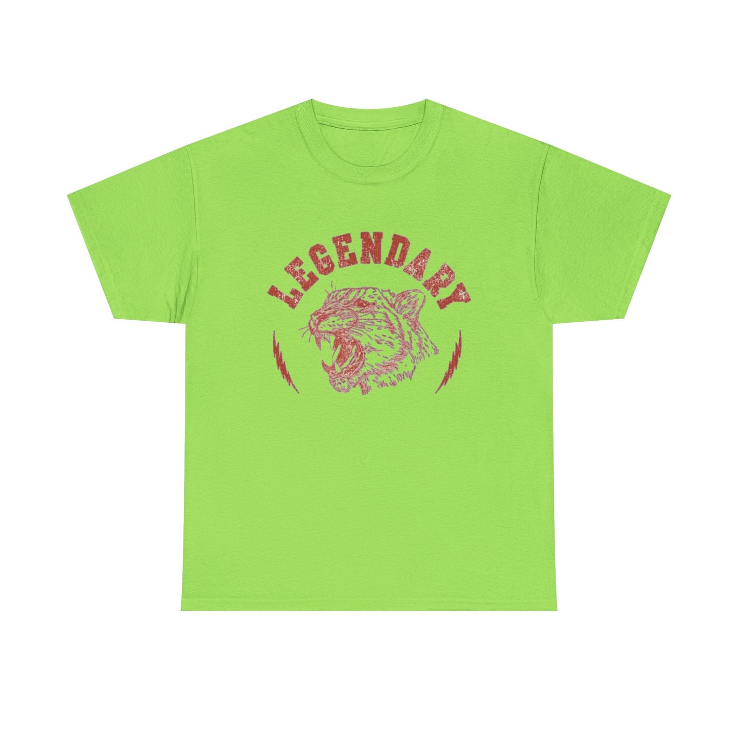Legendary Tiger Retro Classic Graphic T Shirt Regular Men's Heavy Cotton Tee