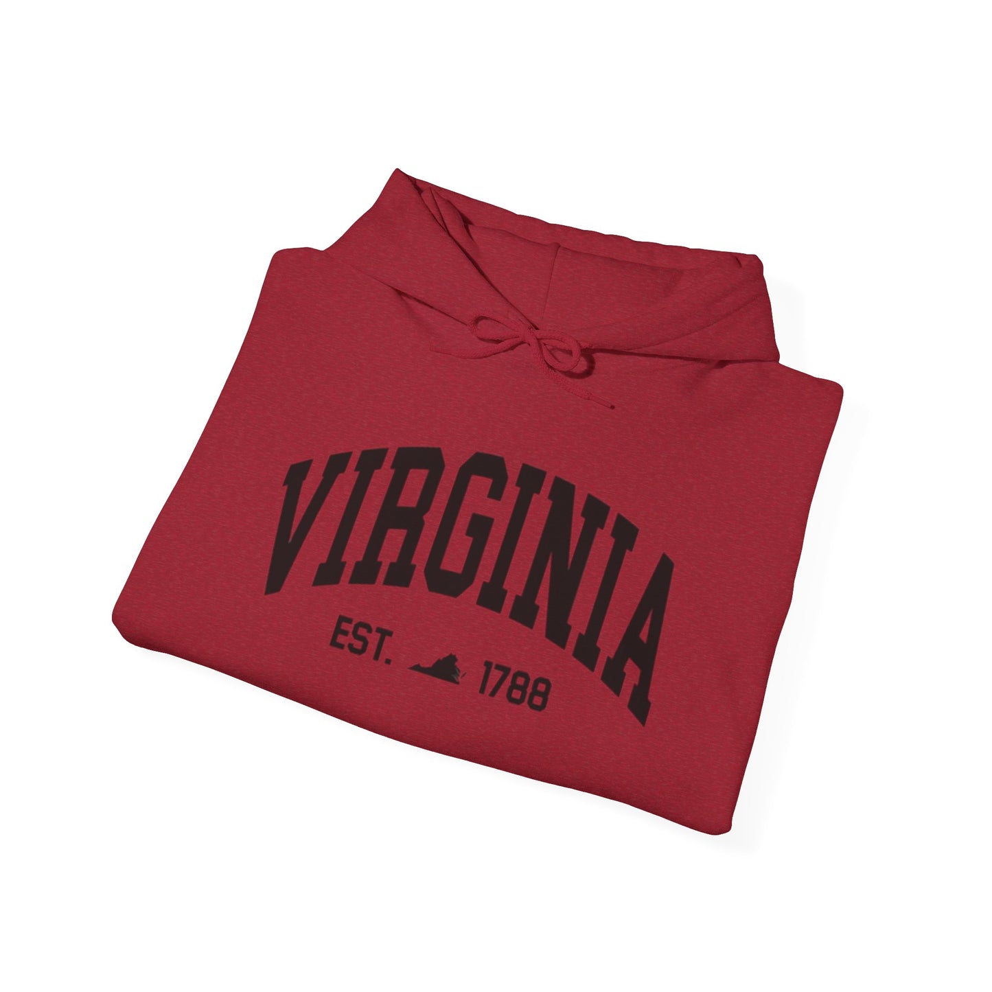 Virginia State Graphic Hoodie Unisex Heavy Blend™ Hooded Sweatshirt