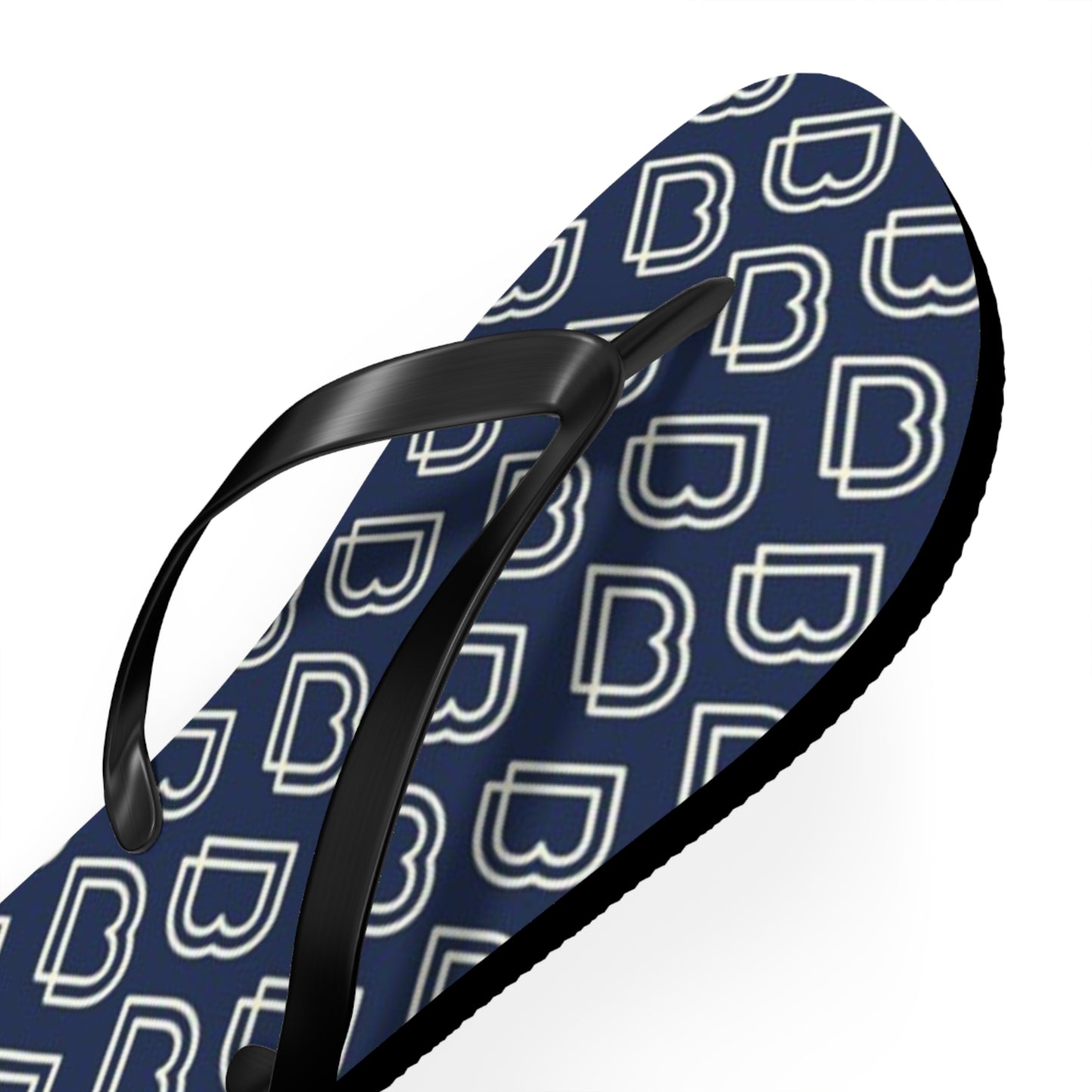 Blue Monogram Flip Flops, Sandals Slides, Summer Footwear, Brand New