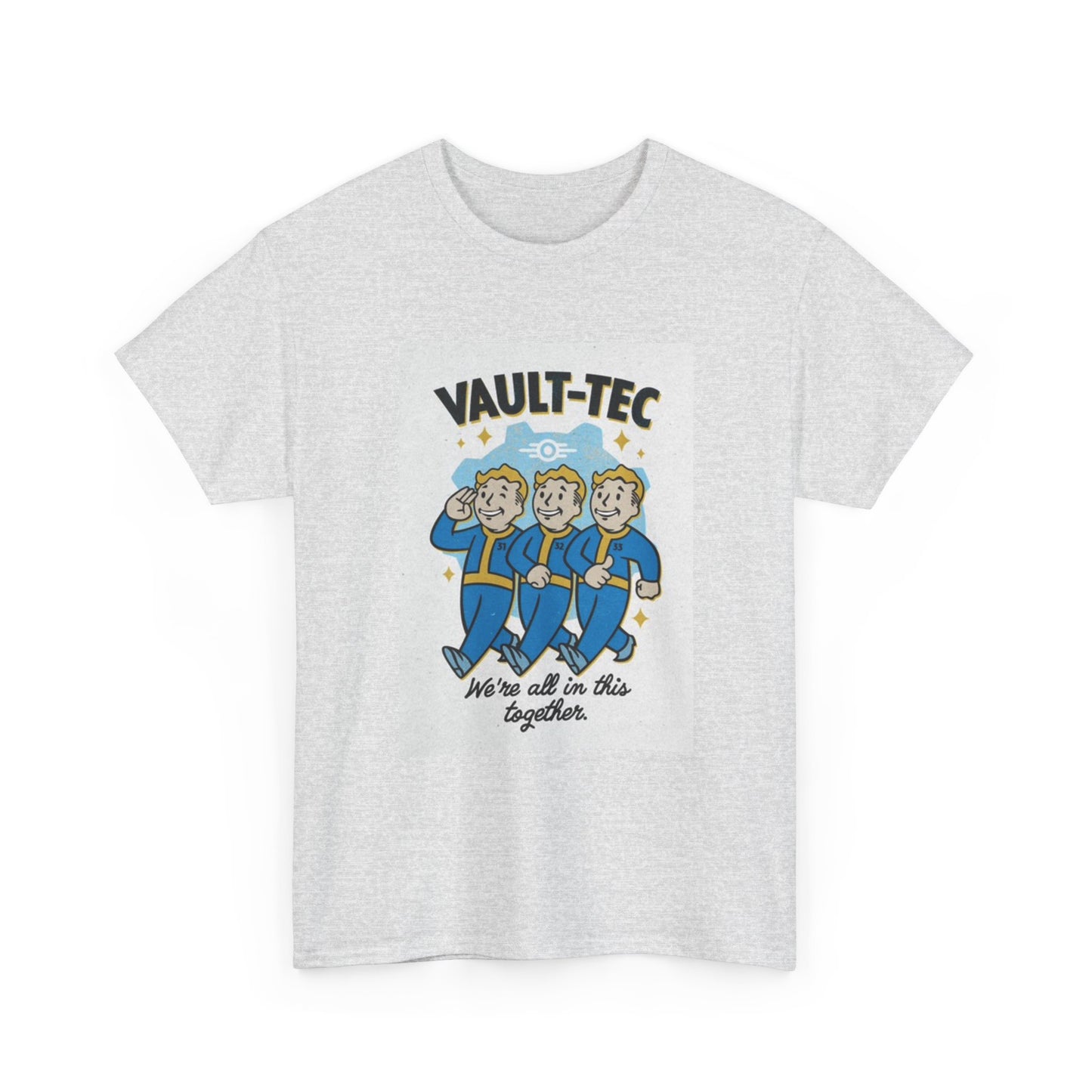 Vault Tec Shirt Retro Tv Series The Vault Ghoul Poster Unisex Heavy Cotton Tee