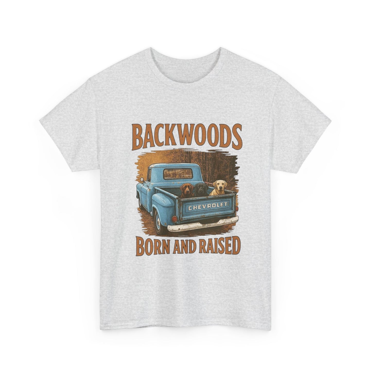 Backwoods Born And Raised Graphic T Shirt Unisex Heavy Cotton Tee