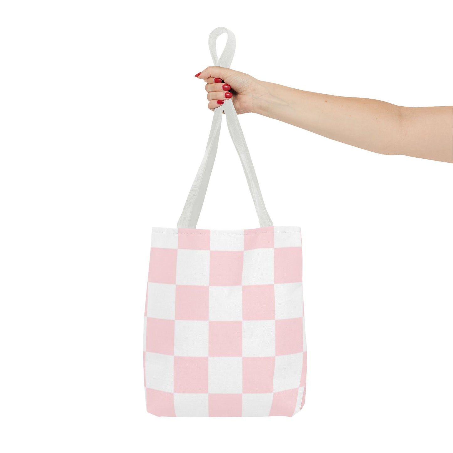 Pink And White Brand New Tote Bag (AOP)