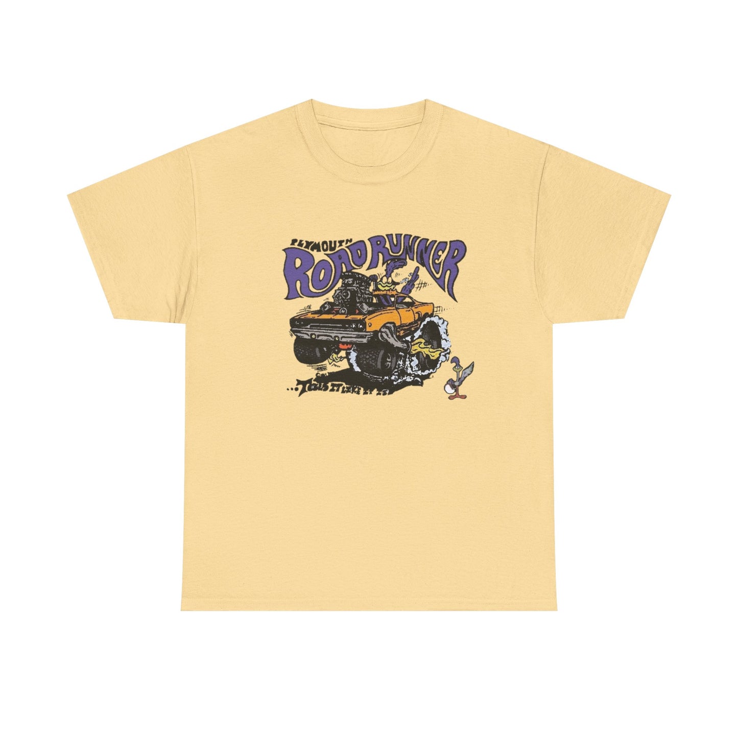 Vintage Roadrunner HEMI Muscle Graphic T Shirt NEW Unisex Heavy Cotton Tee