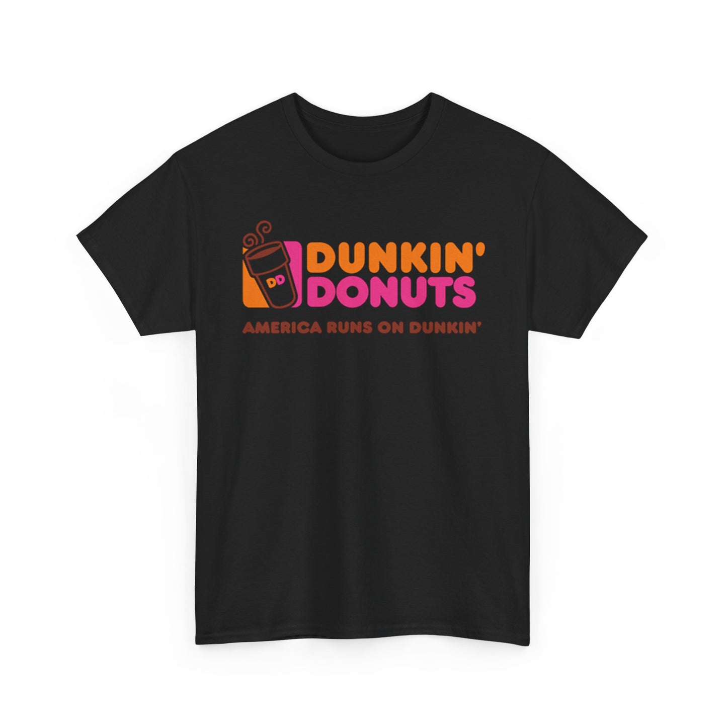 Dunkin’ Donuts T-shirt vintage Boston coffee gift retro Unisex Heavy Cotton Tee