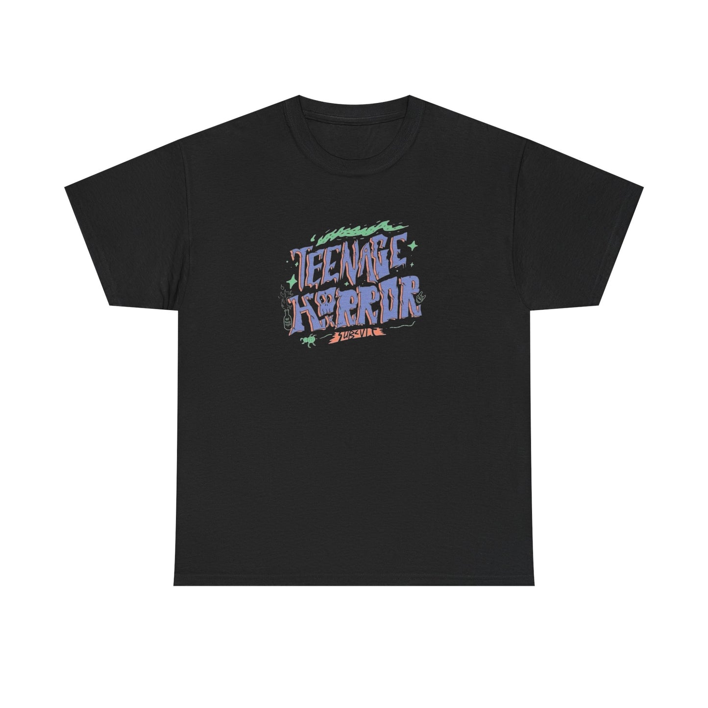 Teenage Horror Vintage Graphic T-Shirt Unisex Comfy Heavy Cotton Tee