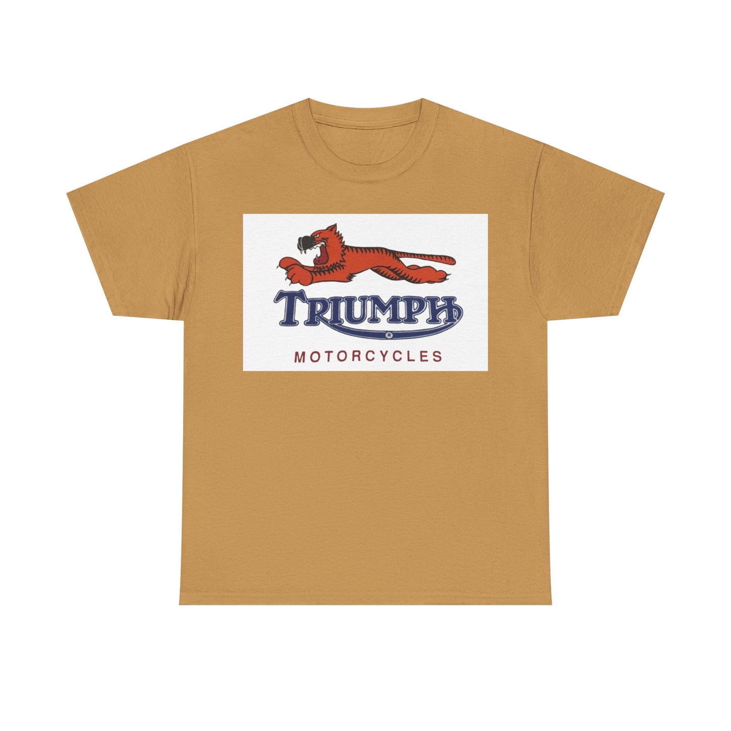 Triumph T-shirt vintage motorcycles nostalgia Tiger Unisex Heavy Cotton Tee