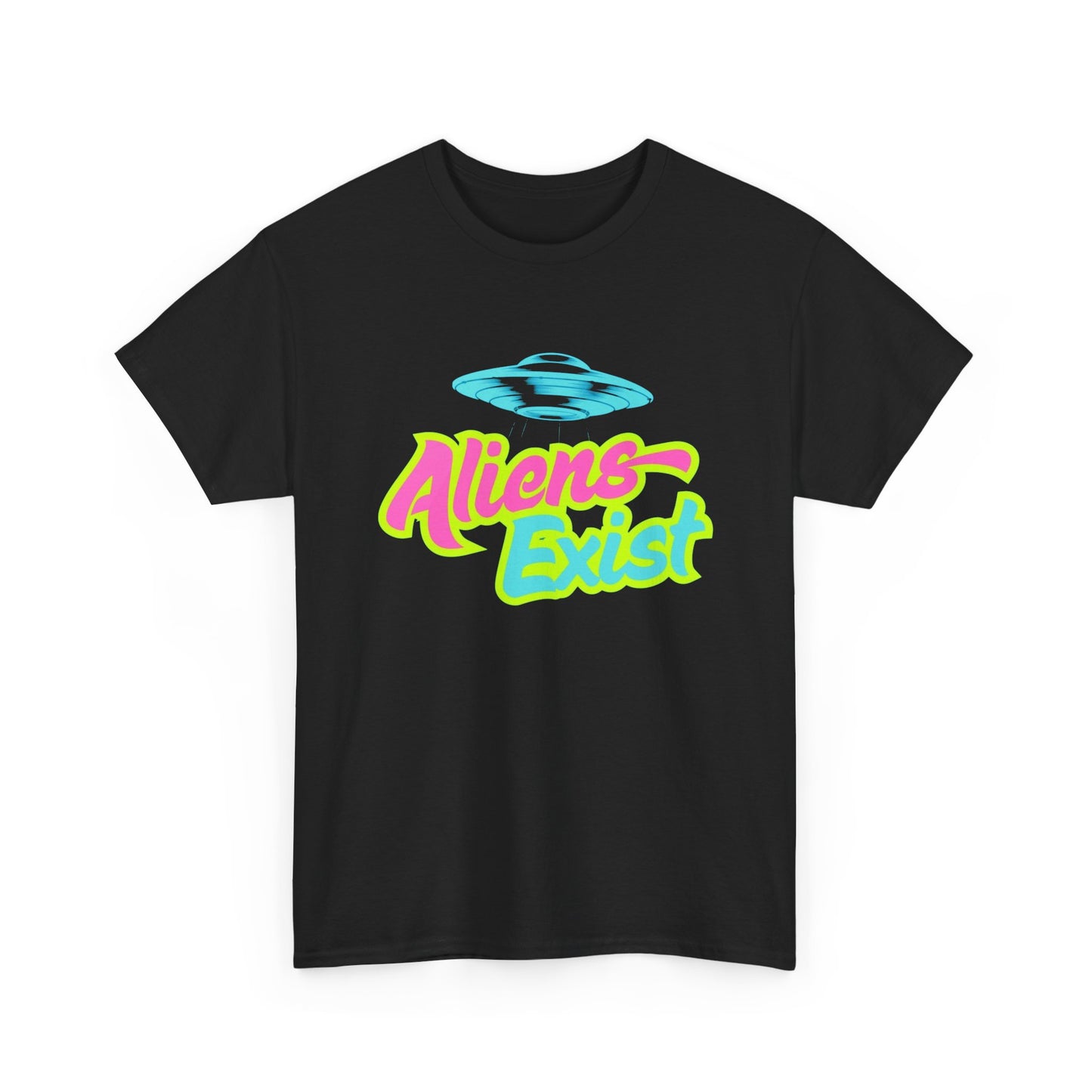 Aliens Exist T Shirt Graphic Unisex Heavy Cotton Tee NEW GIFT