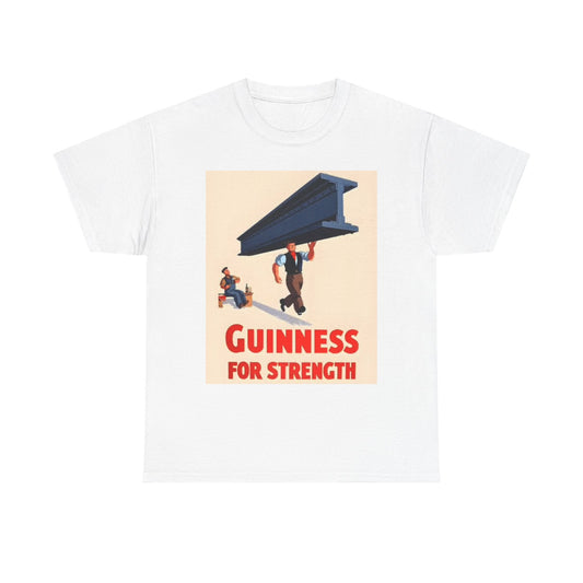 Guinness For Strength Graphic T Shirt Beer Art Unisex Heavy Cotton Tee
