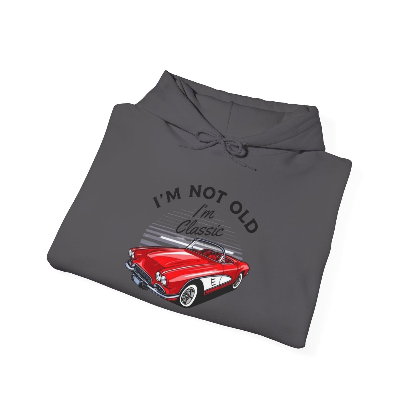Classic Corvette Retro Graphic Hoodie Unisex Heavy Blend™ Hooded Sweatshirt