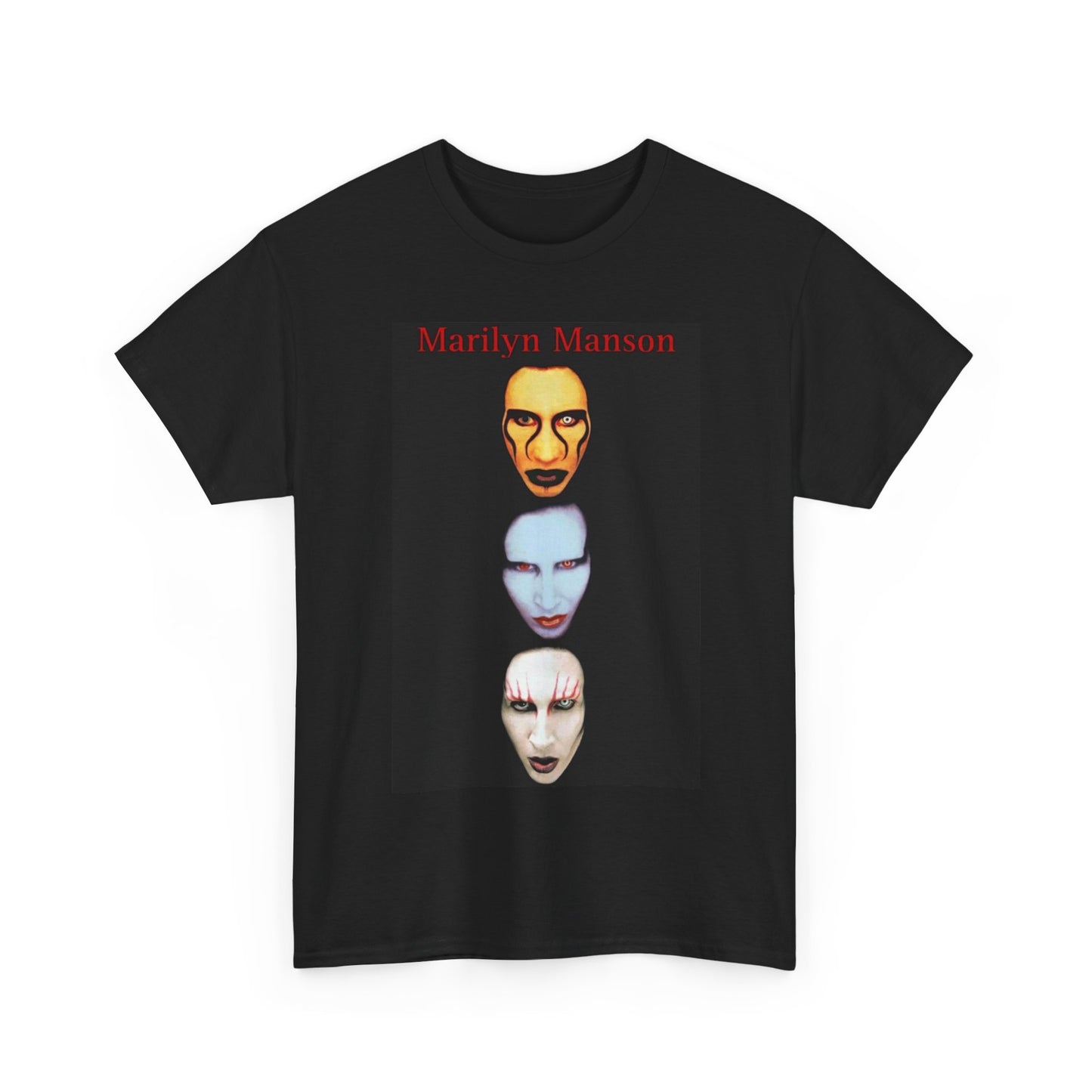 Marilyn Manson T-shirt vintage metal retro graphic Unisex Heavy Cotton Tee