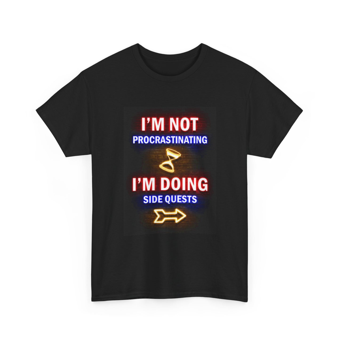 I'm Not Procrastinating Funny Tshirt Gaming Graphic Gamer Unisex Heavy Cotton