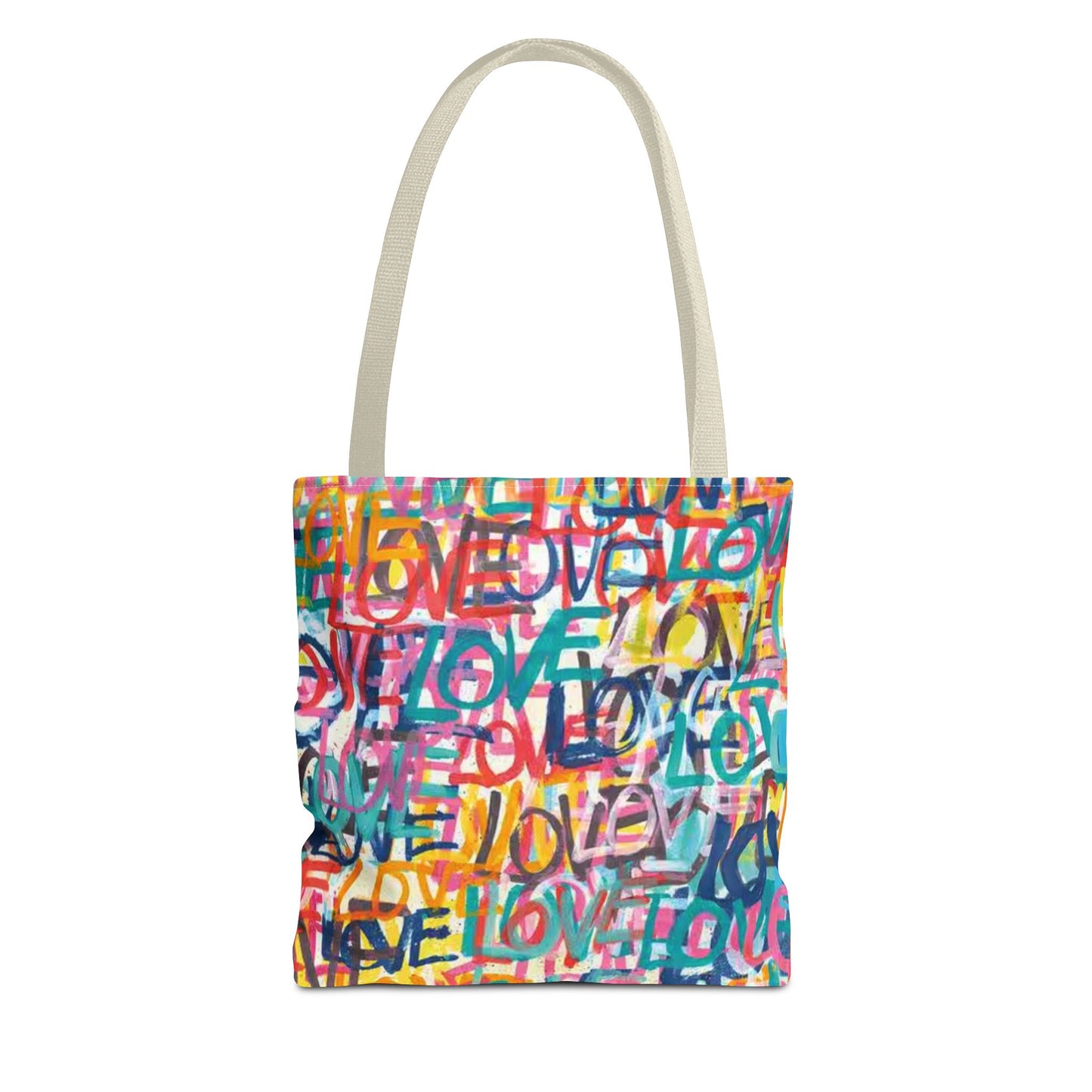 LOVE Multi Color BRAND NEW Modern Purse - Pocketbook - Travel Tote Bag (AOP)