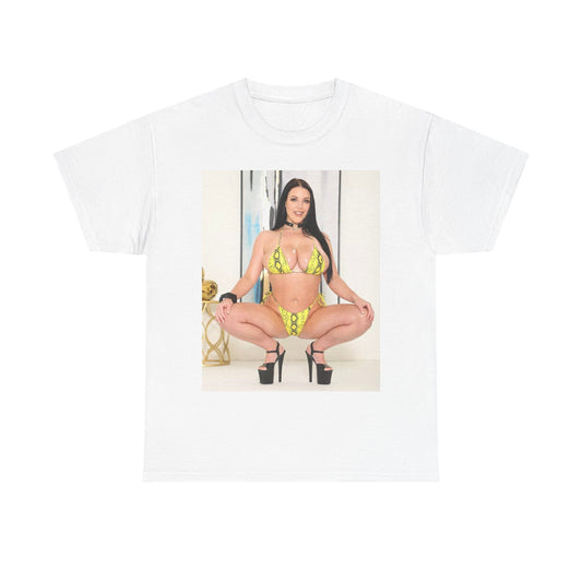 Angela White Shirt Bikini Poster Model Funny Onlyfans Unisex Heavy Cotton Tee