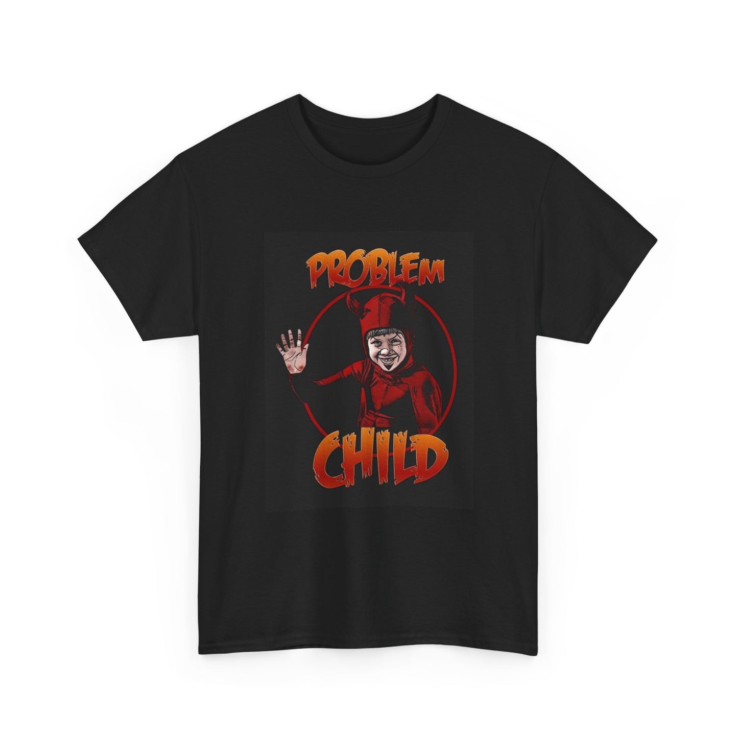 Problem Child T shirt Devil Funny Movie Poster Vintage Unisex Heavy Cotton Tee