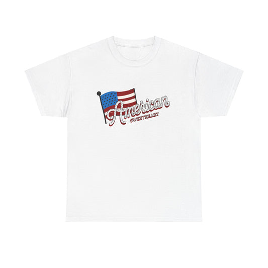 American Sweetheart USA Graphic T Shirt Regular Men's Heavy Cotton Tee