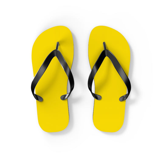 Yellow Flip Flops, Sandals Slides, Summer Footwear, Brand New