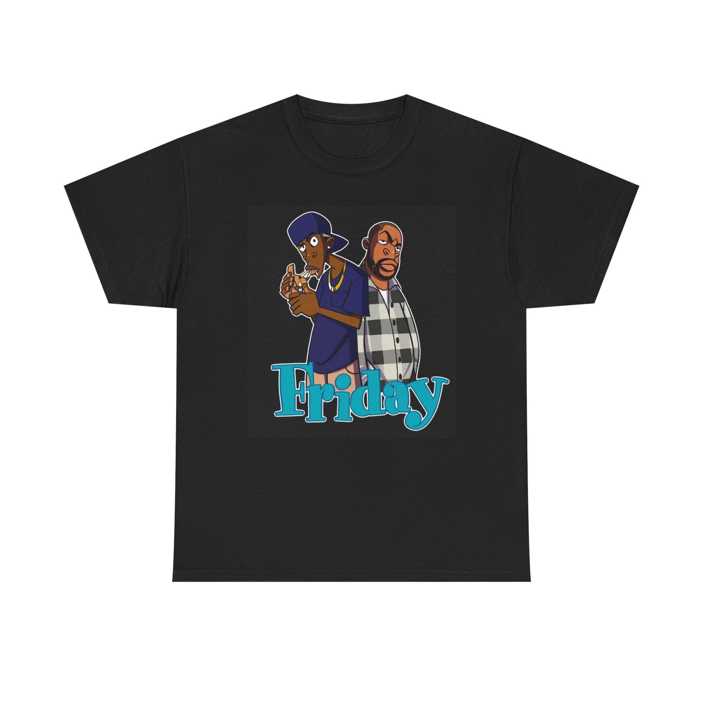 Friday Graphic T Shirt Vintage Movie Cartoon Ice Cube Cali Unisex Heavy Cotton