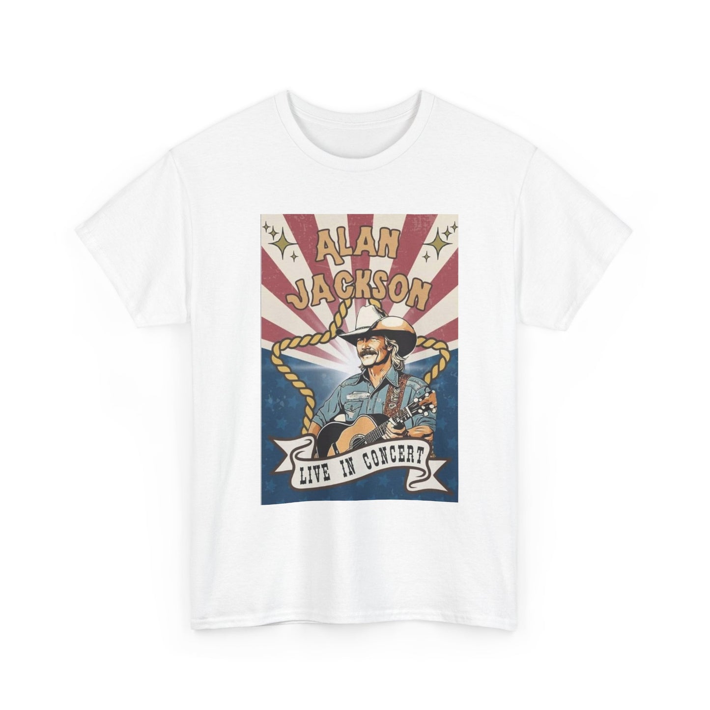 Alan Jackson Graphic T Shirt Vintage Country Album Unisex Heavy Cotton Tee
