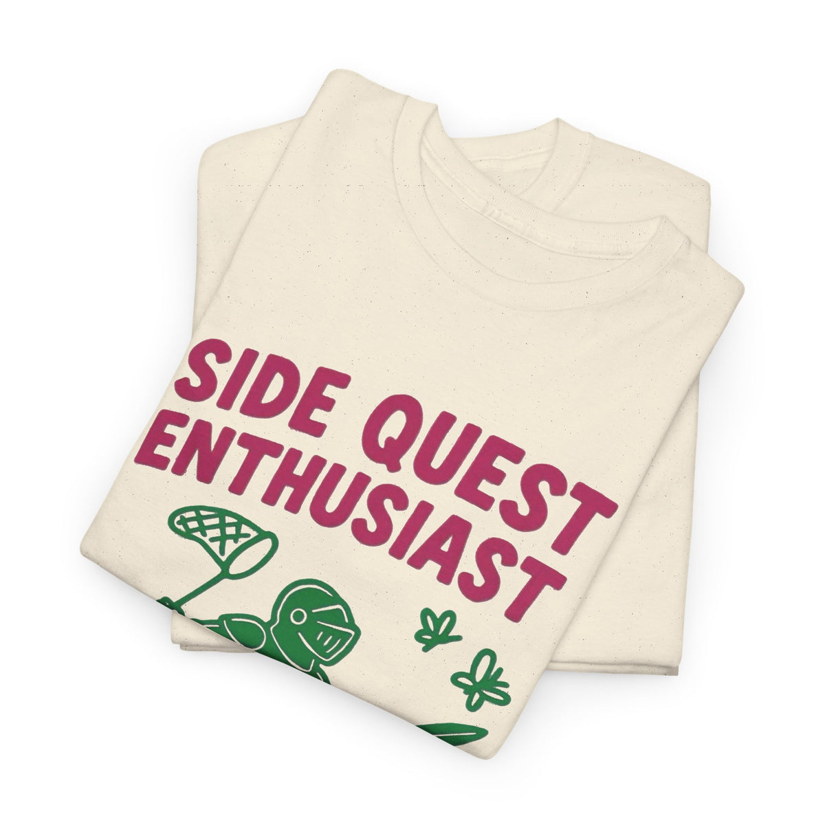 Side Quest Enthusiast Video Game Graphic T-Shirt Men's Tee