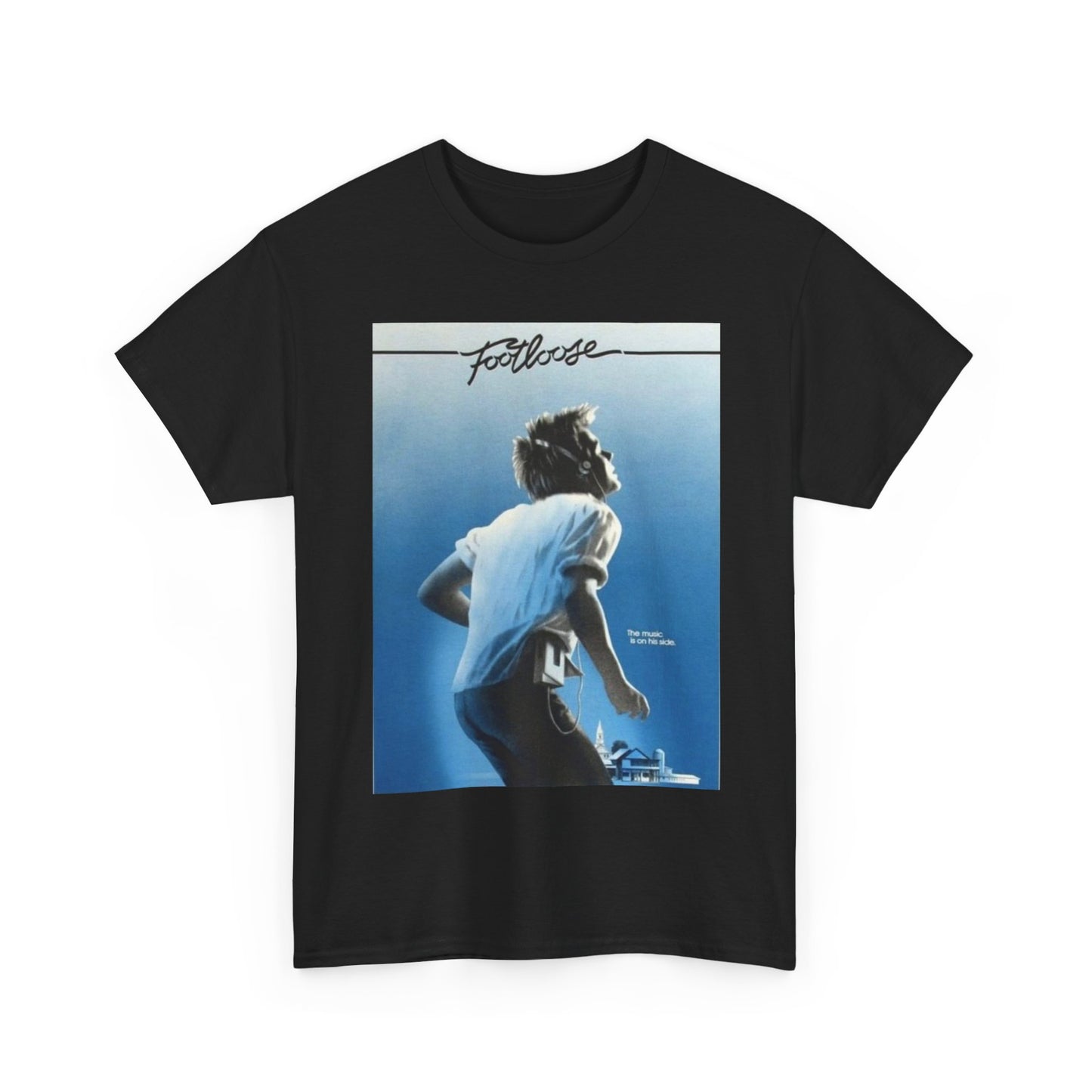 Footloose Tshirt Vintage Movie Poster Retro Graphic Unisex Heavy Cotton Tee