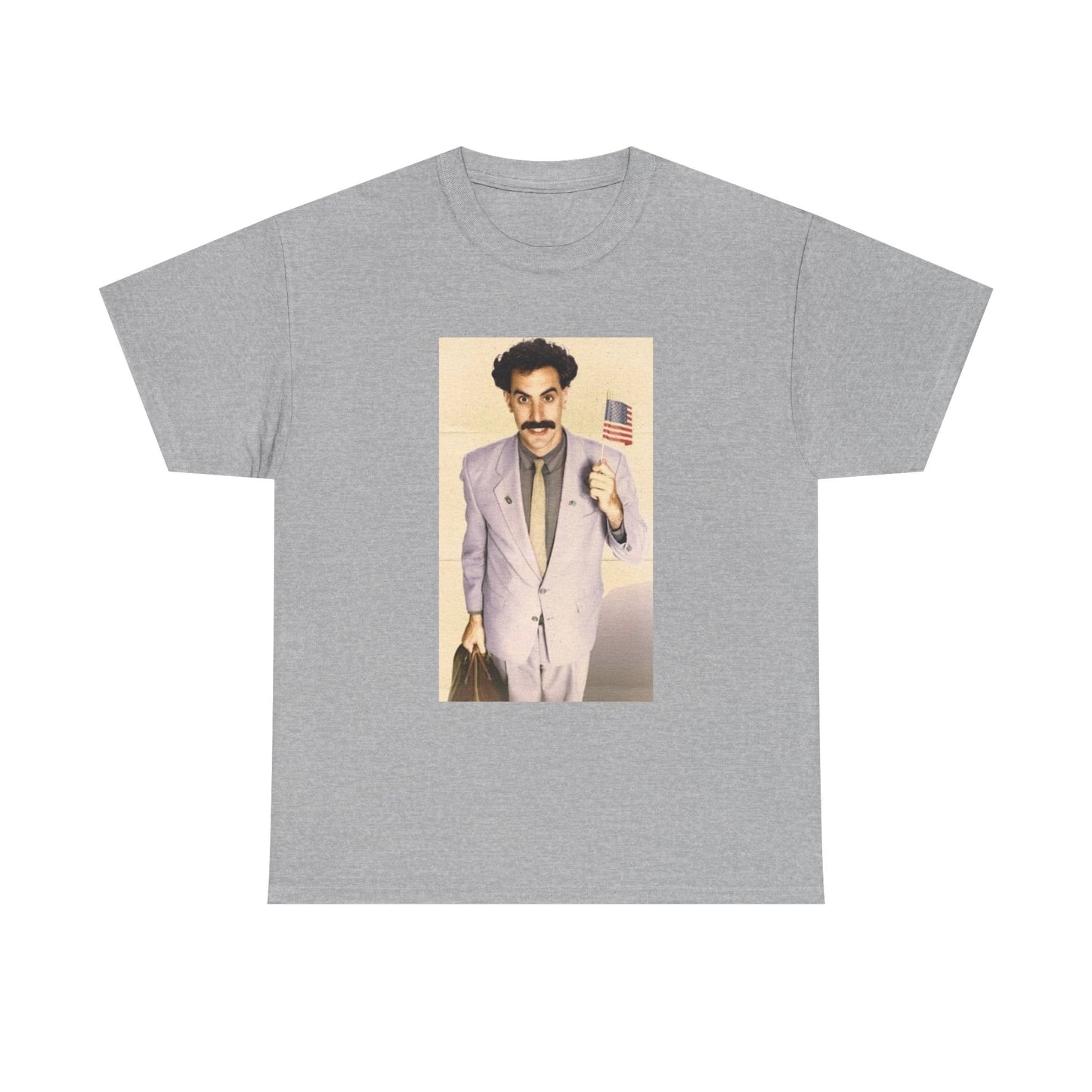 Borat Comes to America Tshirt Funny Comedy Movie Unisex Heavy Cotton Tee