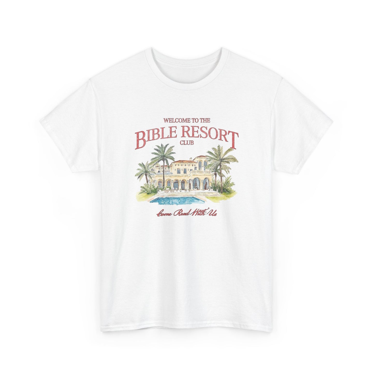 Bible Resort Club Graphic T Shirt Unisex Heavy Cotton Tee
