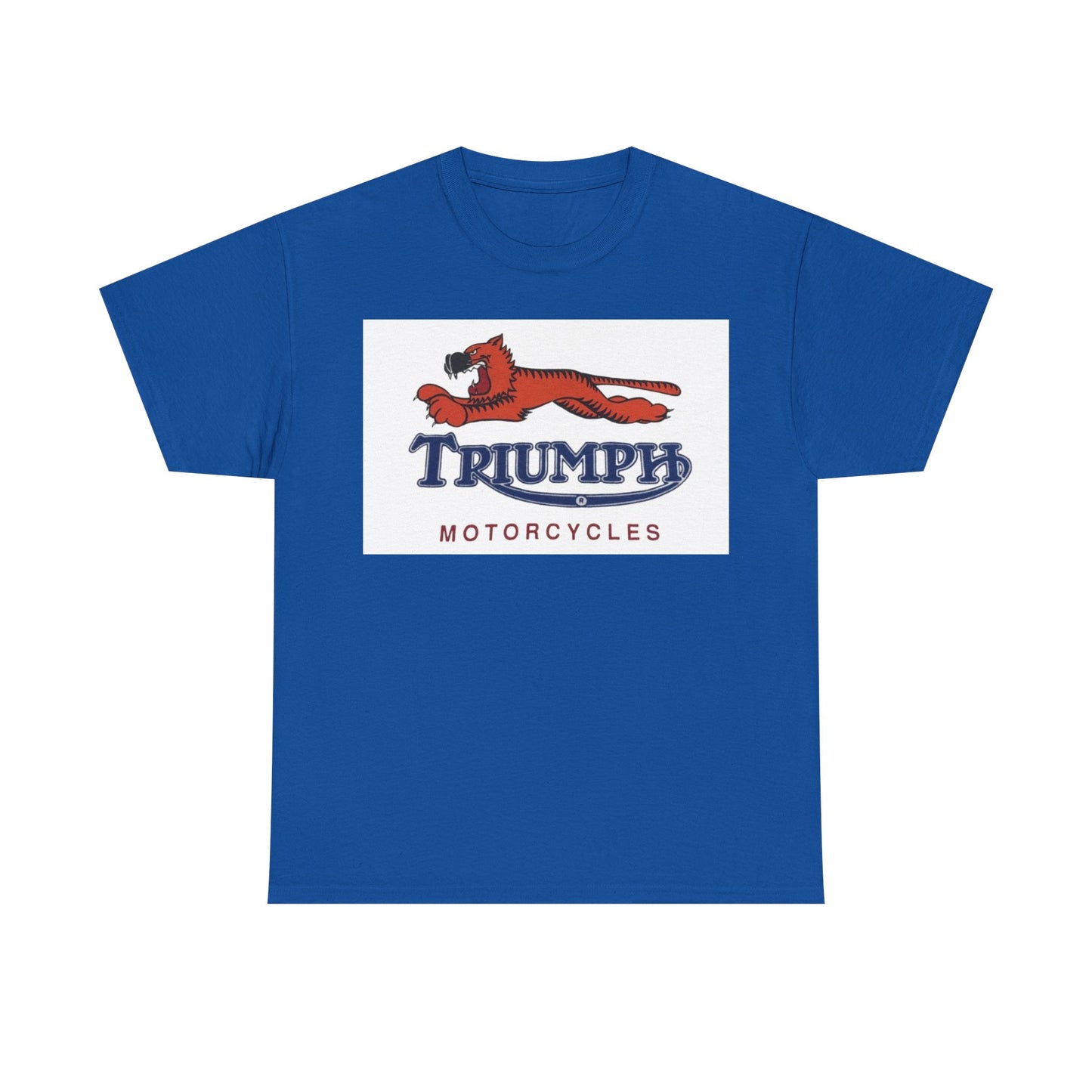 Triumph T-shirt vintage motorcycles nostalgia Tiger Unisex Heavy Cotton Tee