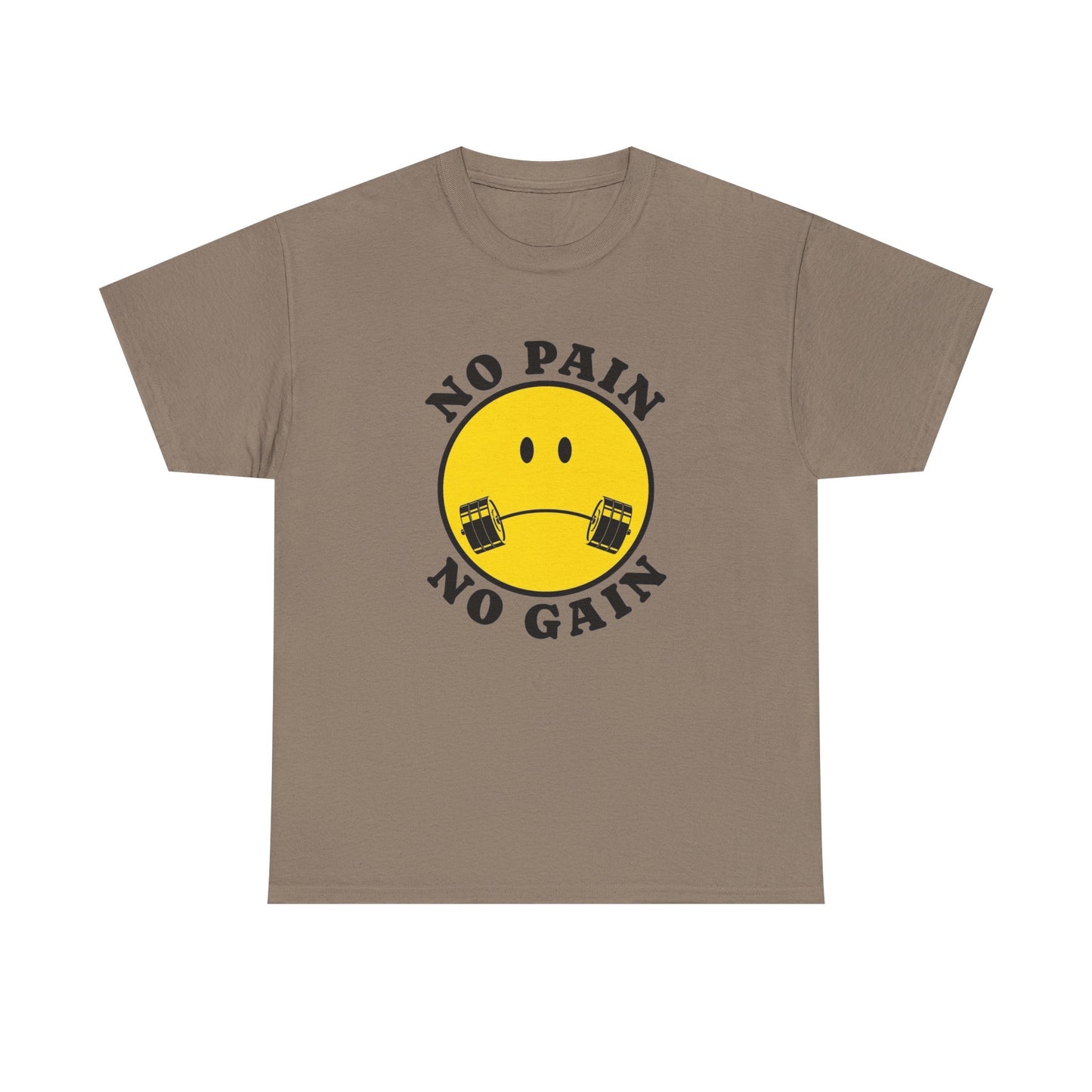 No Pain No Gain GYM Graphic T Shirt NEW Adult Regular Sizing Tee