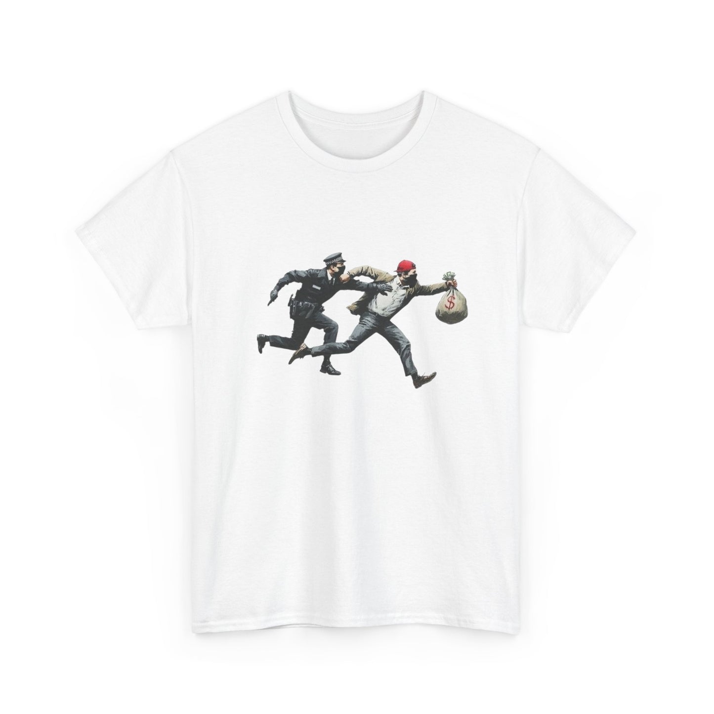 Cops And Robbers Graphic T Shirt NEW GIFT Unisex Heavy Cotton Tee