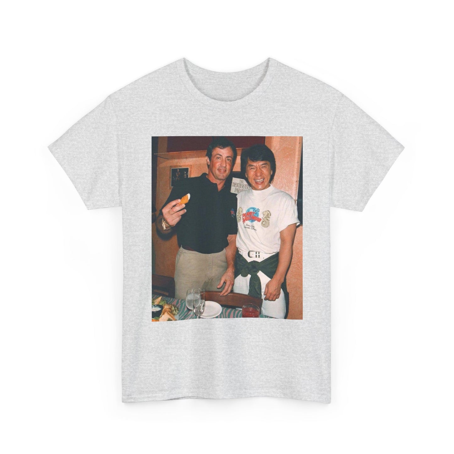 Jackie Chan And Stallone Graphic T Shirt NEW Cotton Tee Gift