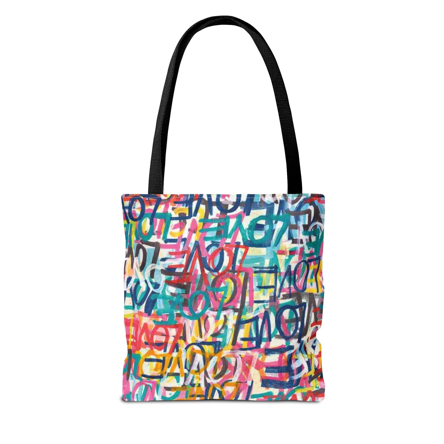LOVE Multi Color BRAND NEW Modern Purse - Pocketbook - Travel Tote Bag (AOP)