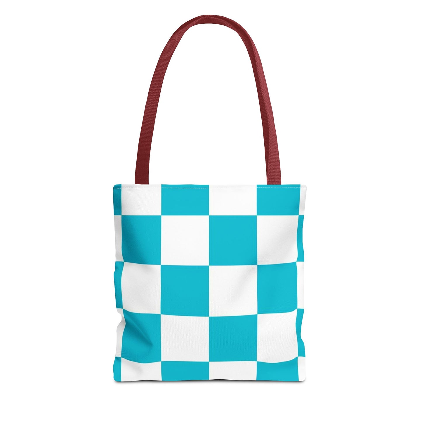 Turquoise Checkered BRAND NEW Purse - Pocketbook - Travel Tote BagTote Bag (AOP)