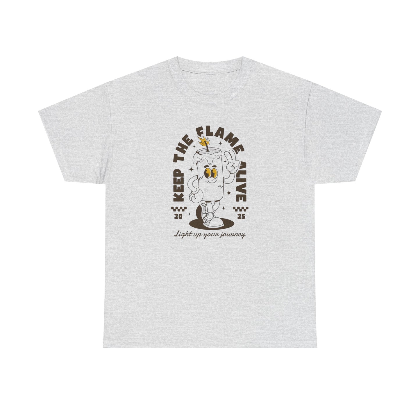 Keep The Flame Alive Graphic T-Shirt Comfy Cotton Tee Brand NEW