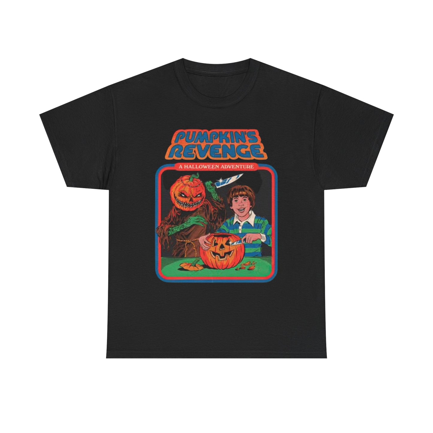 Pumpkins Revenge Graphic T Shirt Funny Halloween Vintage Unisex Heavy Cotton Tee