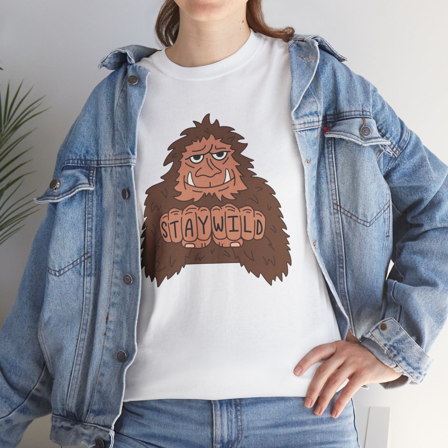 Stay Wild Outdoors Graphic T Shirt Heavy Cotton Tee NEW ADULT UNISEX
