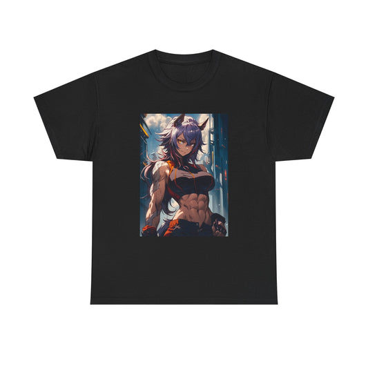 Waifu Anime T-shirt Girl Graphic Cartoon Retro Gaming Unisex Heavy Tee Gamer 24