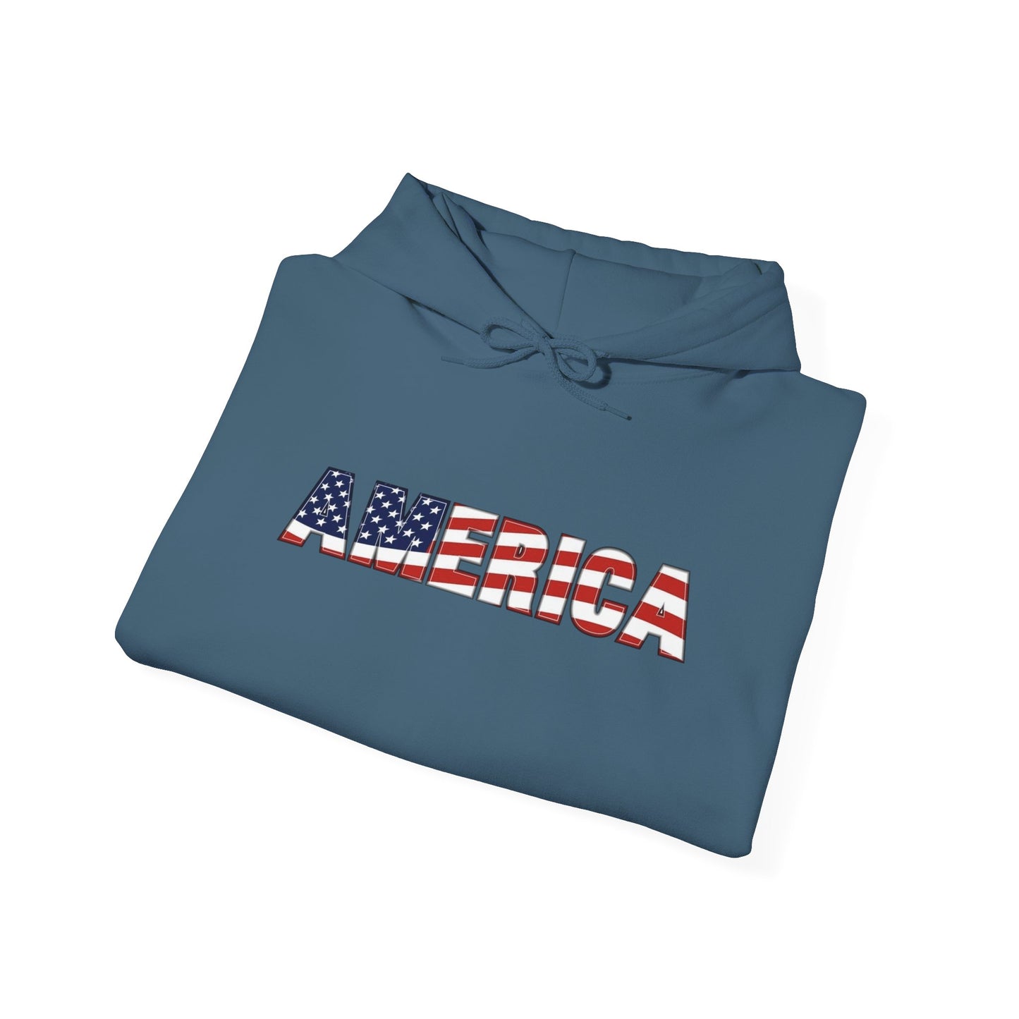 American Flag USA Retro Graphic Hoodie Men's Heavy Blend™ Hooded Sweatshirt