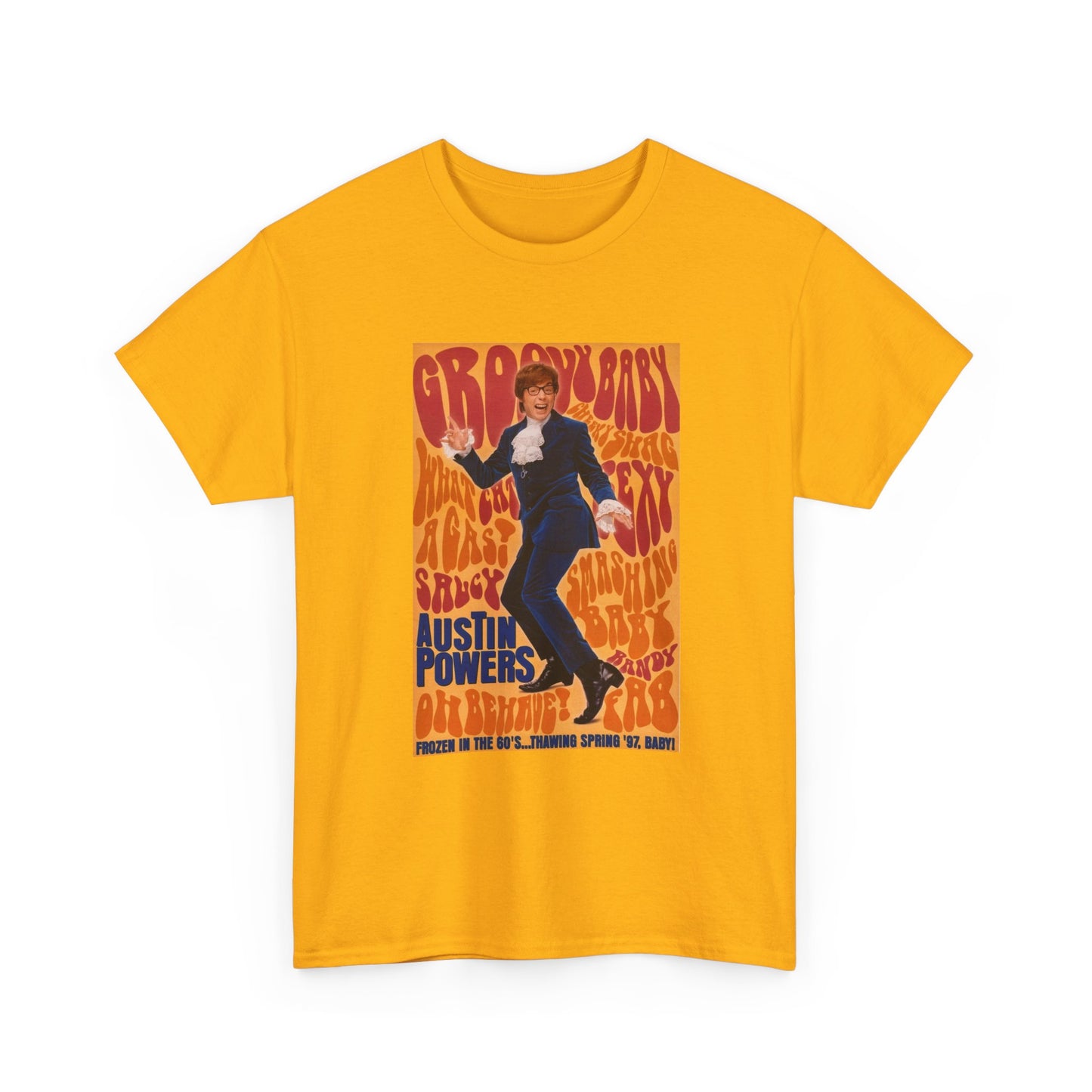 Austin Powers Shirt The Spy Who shagged Me Comedy Unisex Heavy Cotton Tee