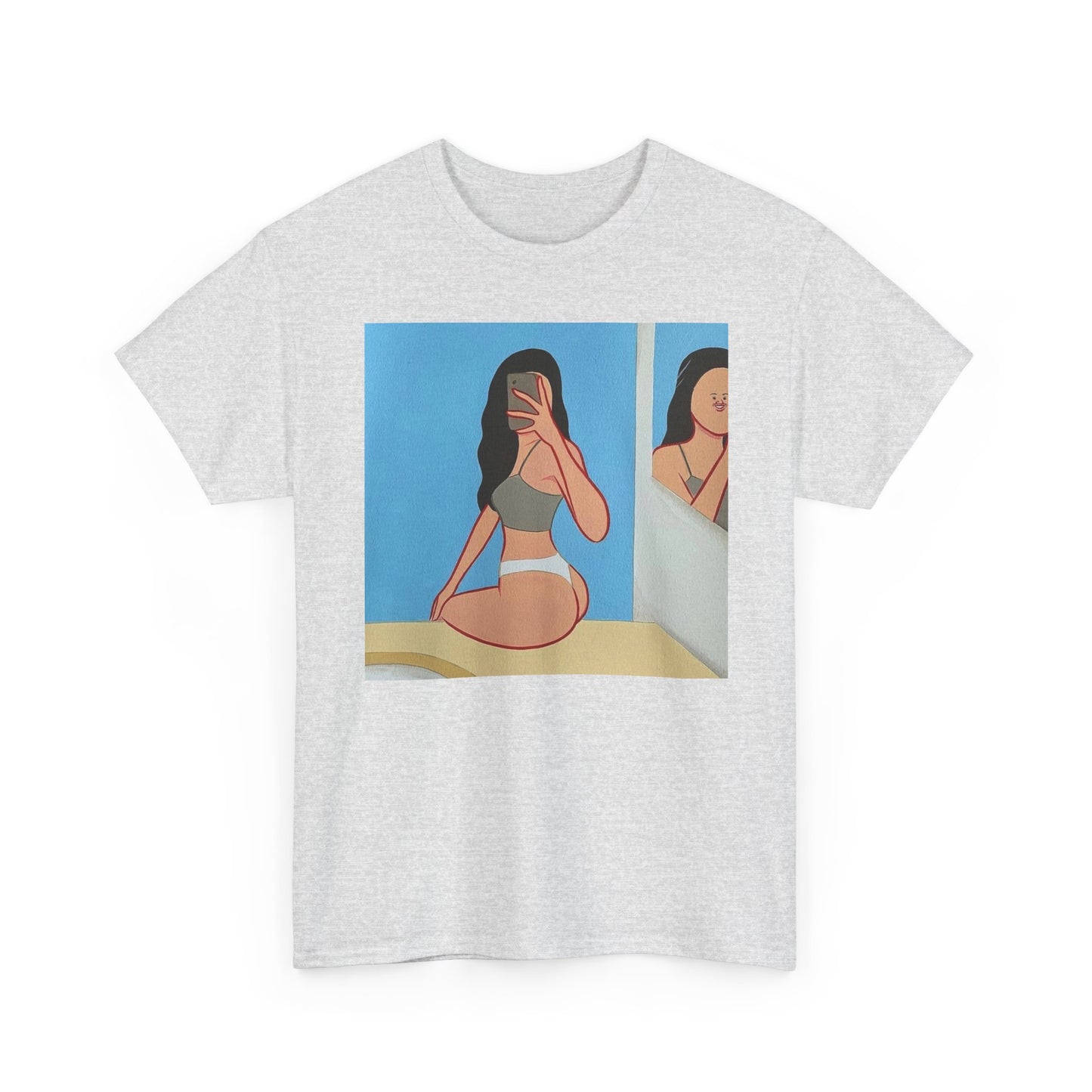 Funny Selfie Tinder Jokes Graphic T-Shirt Comfy Cotton Tee Brand NEW