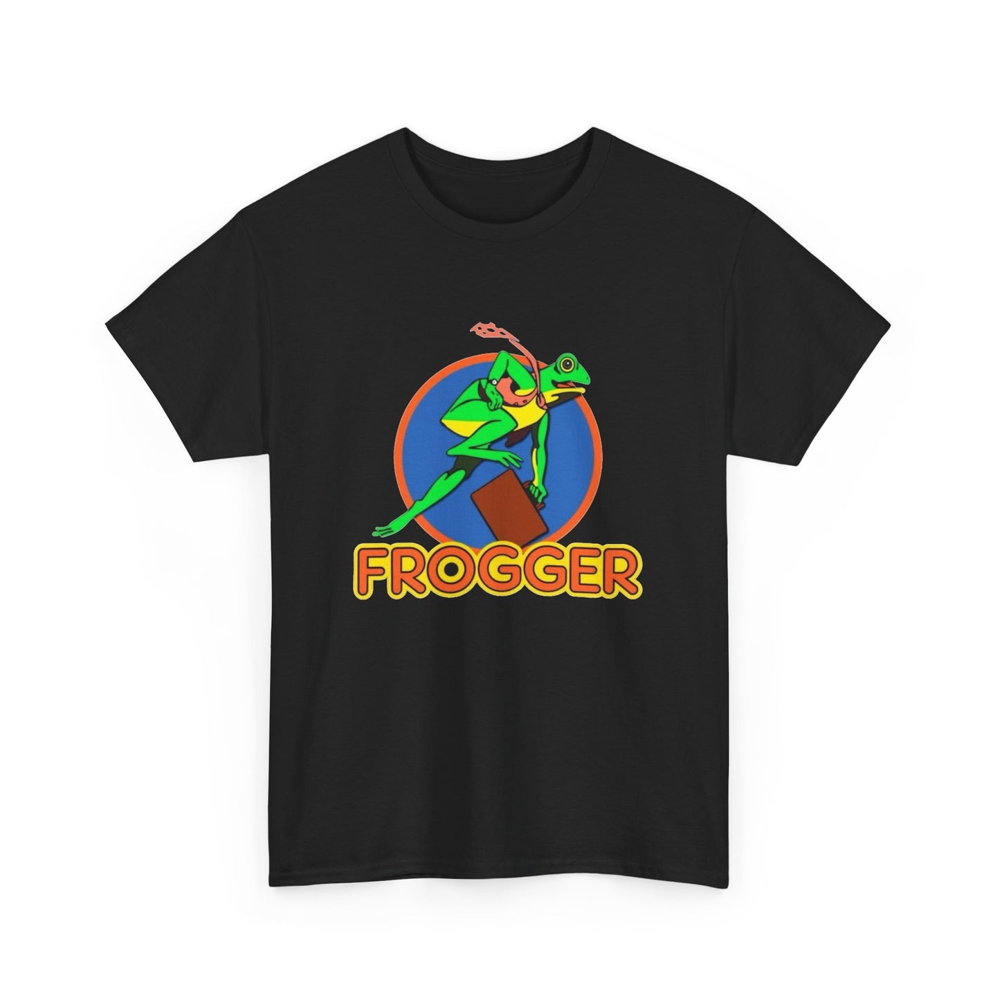 Frogger Vintage Gaming Retro Graphic T Shirt NEW Unisex Heavy Cotton Tee