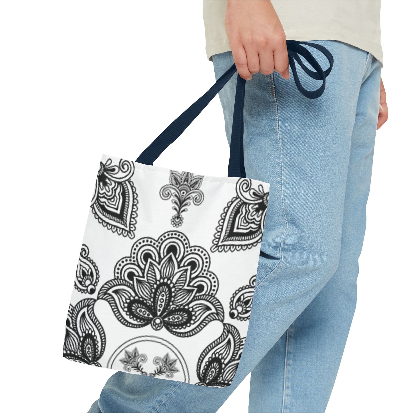 Black And White Pattern Design BRAND NEW MODERN Tote Bag (AOP)