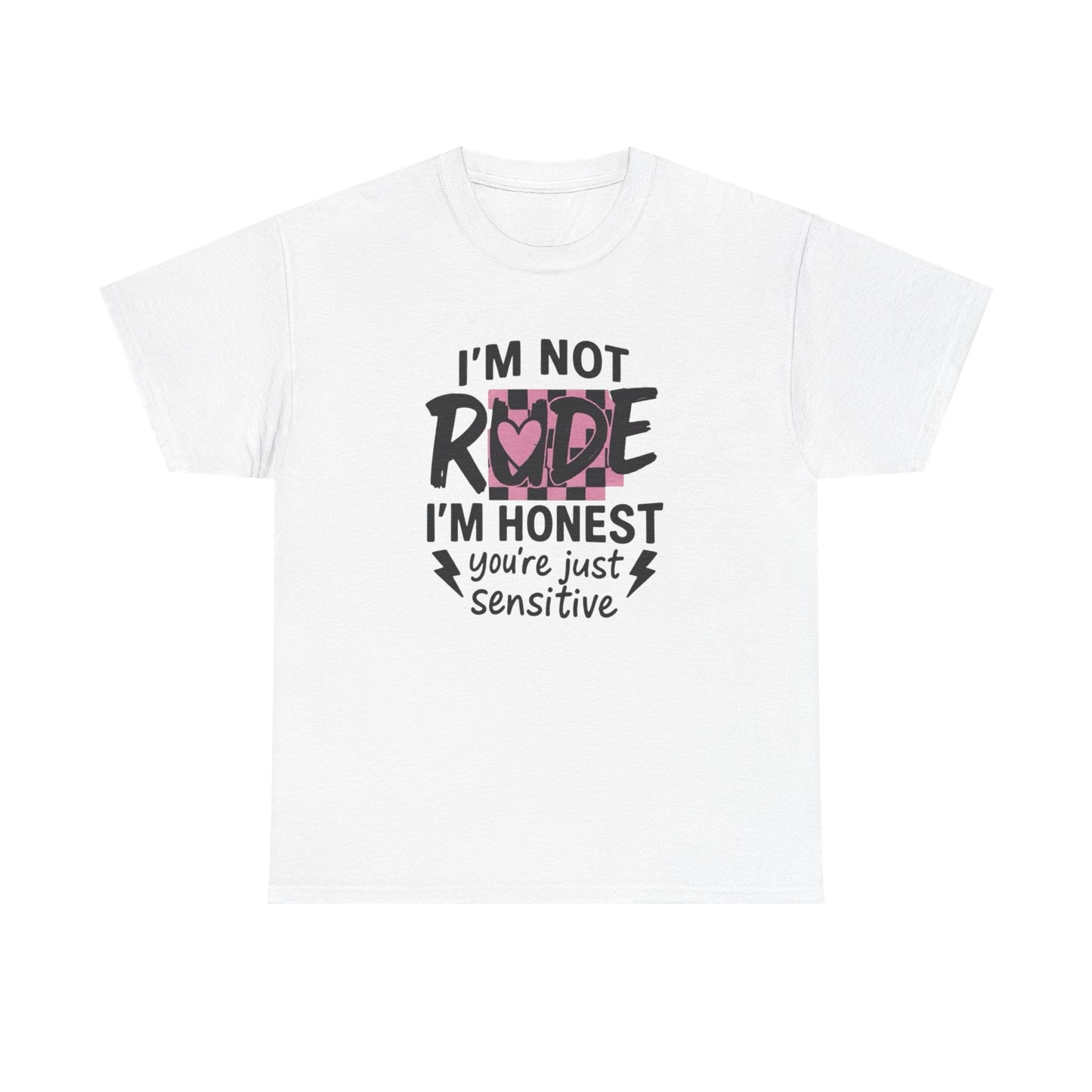 Not Rude Graphic T Shirt NEW ADULT Unisex Heavy Cotton Tee